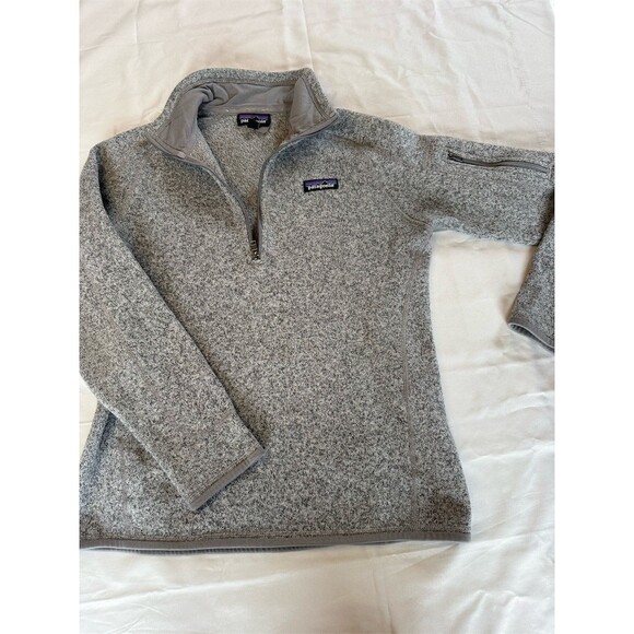 Patagonia Better Sweater 1/4 Zip Fleece Pullover Womens Gray Size M - Picture 7 of 10